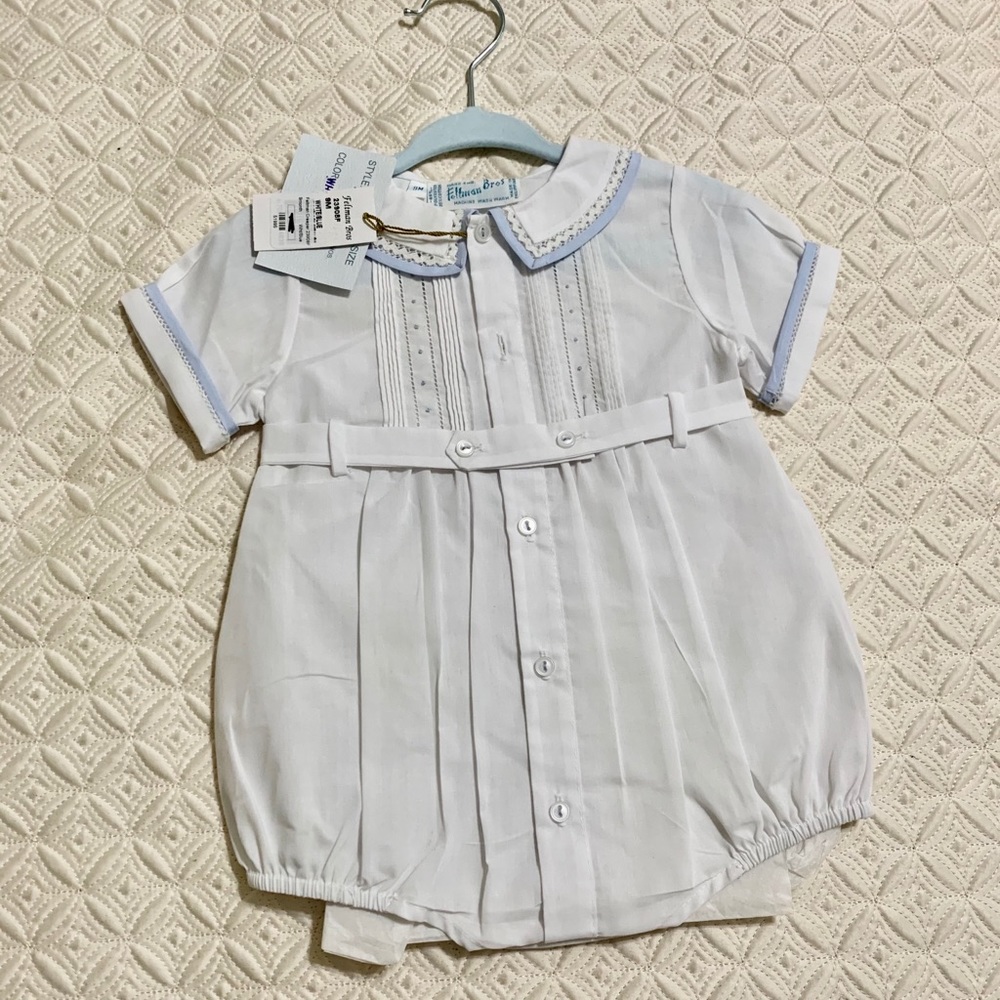 Feltman Bros 9M Boy Bubble With Matching Bib